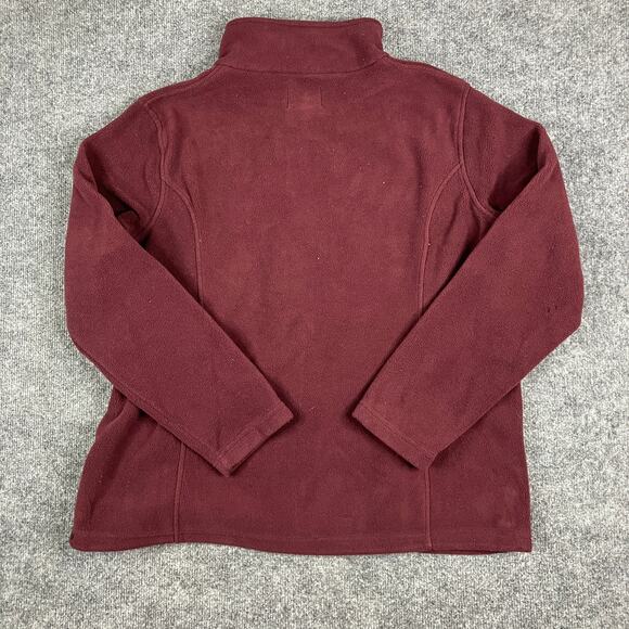 Bass Pro Shops Jacket Mens Size XL Maroon Full Zip Fleece Outdoor Casual Warm - Picture 7 of 8